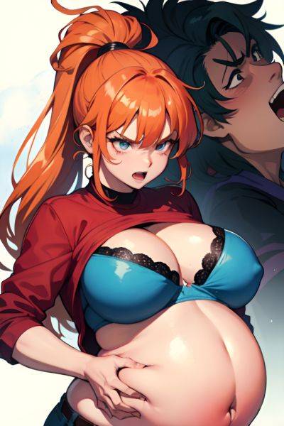 Anime Pregnant Huge Boobs 80s Age Angry Face Ginger Ponytail Hair Style Dark Skin Watercolor Hospital Close Up View T Pose Bra 3698292833271603882 - AI Hentai - aihentai.co on pornsimulated.com