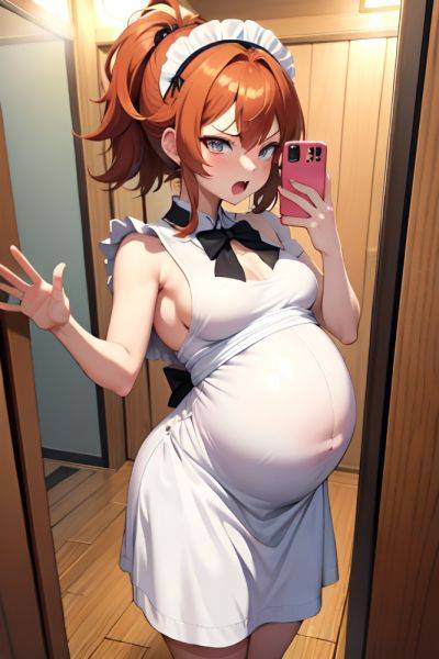 Anime Pregnant Small Tits 20s Age Angry Face Ginger Messy Hair Style Light Skin Mirror Selfie Sauna Side View T Pose Maid 3698385609293743011 - AI Hentai - aihentai.co on pornsimulated.com