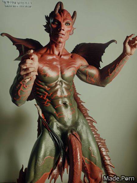 Bodypaint full shot face mask perfect body vivid demon wings perfect boobs AI porn - made.porn on pornsimulated.com