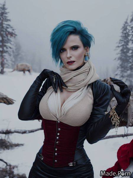 Victorian terrace blue hair 40 gloves woman roleplay AI porn - made.porn on pornsimulated.com