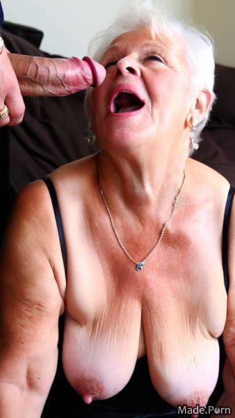 Feared woman 90 gray white hair natural tits deepthroat AI porn - made.porn on pornsimulated.com