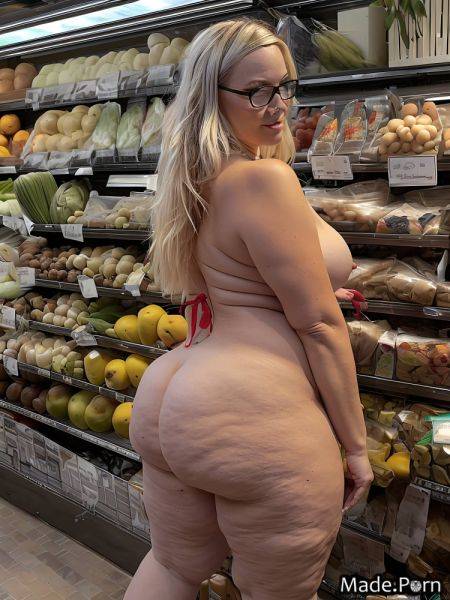 Gigantic boobs bbw seduction woman german grocery store oiled body AI porn - made.porn - Germany on pornsimulated.com