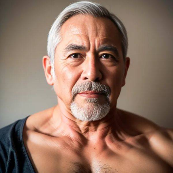 , japanese,manly man,aging,(RAW photo, best quality, masterpiece:1.1), (realistic, photo-realistic:1.2), ultra-detailed, ultra high res, physically-based rendering,short hair,muscular,(adult:1.5) - pornmake.ai - Japan on pornsimulated.com