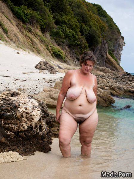 Ssbbw beach nipples 50 gigantic boobs big tits tan lines AI porn - made.porn on pornsimulated.com