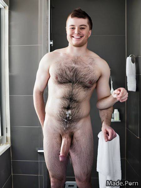 Gay standing veiny dick nude straight hair big balls brunette AI porn - made.porn on pornsimulated.com