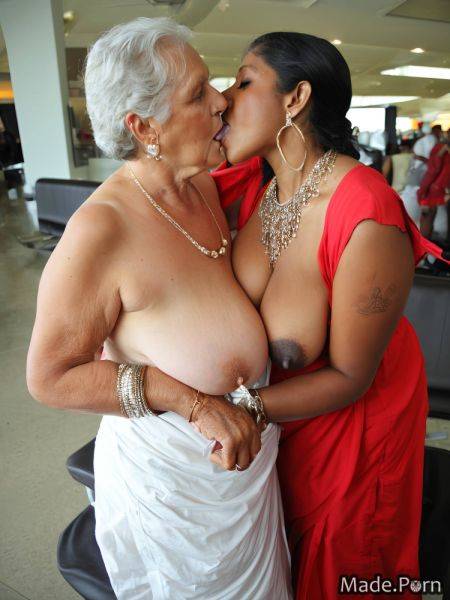 Airport fully clothed traditional indian 90 huge boobs lesbian AI porn - made.porn - India on pornsimulated.com