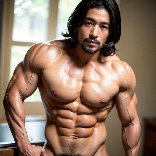 , japanese,manly man,twenties,(RAW photo, best quality, masterpiece:1.1), (realistic, photo-realistic:1.2), ultra-detailed, ultra high res, physically-based rendering,(adult:1.5) - pornmake.ai - Japan on pornsimulated.com