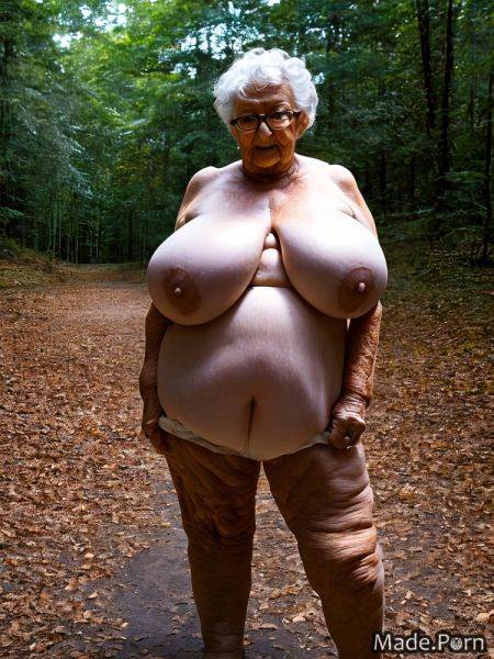 Woman partially nude thick thighs feared forest made gigantic boobs AI porn - made.porn on pornsimulated.com