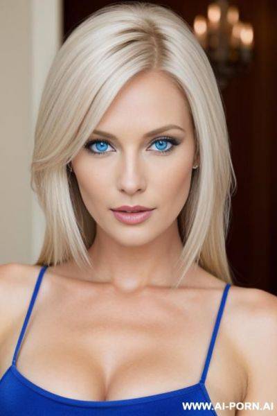 White blonde woman 1 blue eyes perfect measurements - ai-porn.ai on pornsimulated.com