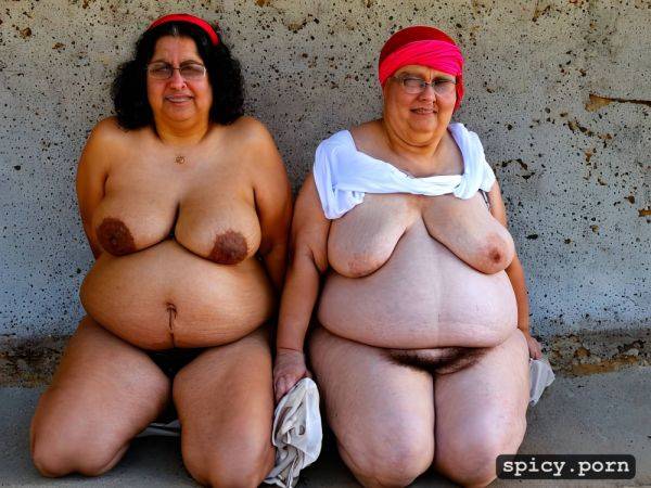 Multiple obese bbw arabic old grannies, real faces, fat belly - spicy.porn on pornsimulated.com