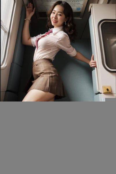 Animal woman on train sucking a japanese man’s penis - ai-porn.ai - Japan on pornsimulated.com