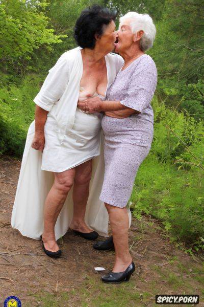 Second granny is standing and dressed, one caucasian, medium body shot - spicy.porn on pornsimulated.com