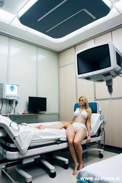 Feet, doctor, bed, blonde - ai-porn.ai on pornsimulated.com