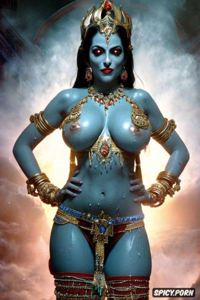 Blue body, wet, orgasm, goddess kali completely naked, vagina - spicy.porn on pornsimulated.com