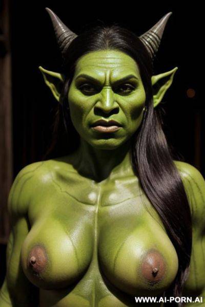 Orc woman, green skin - ai-porn.ai on pornsimulated.com