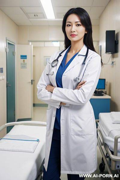 (doctor women ) (hospital) (one men) - ai-porn.ai on pornsimulated.com