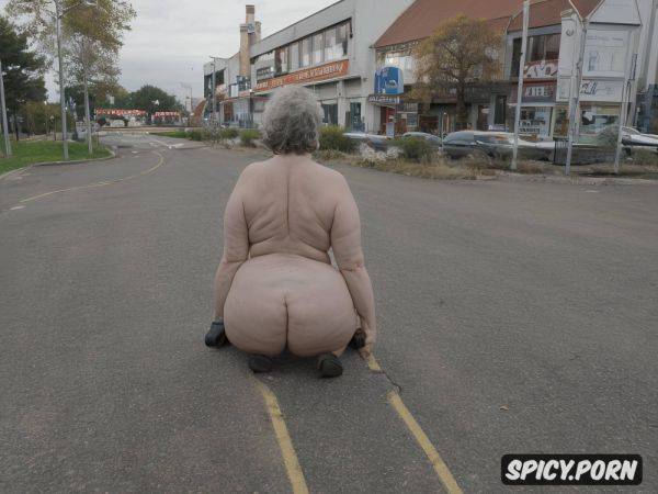 Low angle camera, two old woman, gorgeous, in busy street, mature - spicy.porn on pornsimulated.com