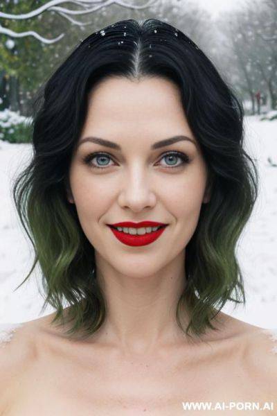 (very old), (snow white skin), (red lips), (green eyes), smiling - ai-porn.ai on pornsimulated.com