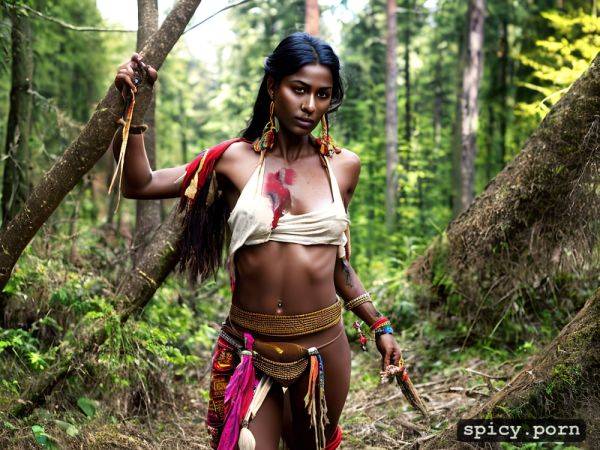 Walking, ragged clothes, visible ass, forest, erotic, tribal - spicy.porn - India on pornsimulated.com