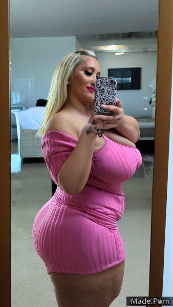 Profile shot slutty thick perfect boobs dress pink vivid AI porn - made.porn on pornsimulated.com