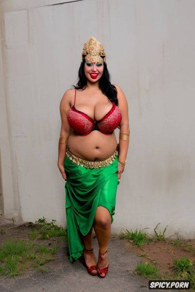 Both hand raising up, smiling, traditional indian bridal costume on head - spicy.porn - India on pornsimulated.com