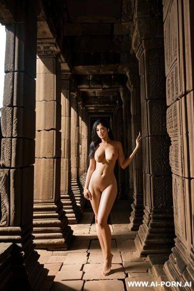 Naked goddess​ in the stone temple of angkor wat - ai-porn.ai on pornsimulated.com