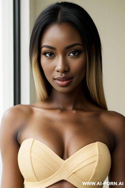 Blonde green eyes dark skin - ai-porn.ai on pornsimulated.com