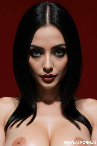 Full naked woman, giant huge eyes, comic style - ai-porn.ai on pornsimulated.com