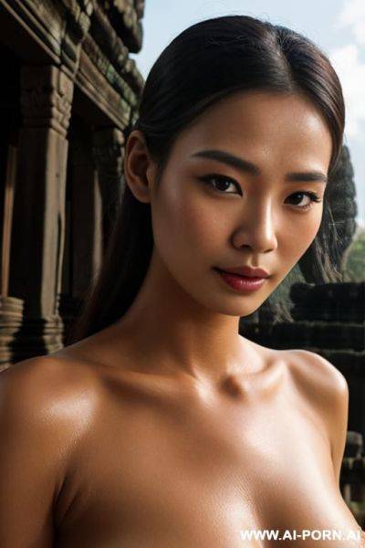 Naked ang​els in the stone temple of angkor wat, realistic face, cambodian - ai-porn.ai - Cambodia on pornsimulated.com