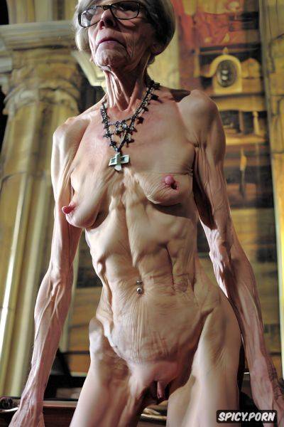 Pulpit, detailed face, empty hanging wrinkled breasts, entire body - spicy.porn on pornsimulated.com