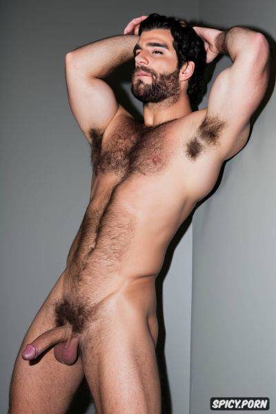 Hair, hairy athletic body, completely naked male, armpits, man - spicy.porn on pornsimulated.com