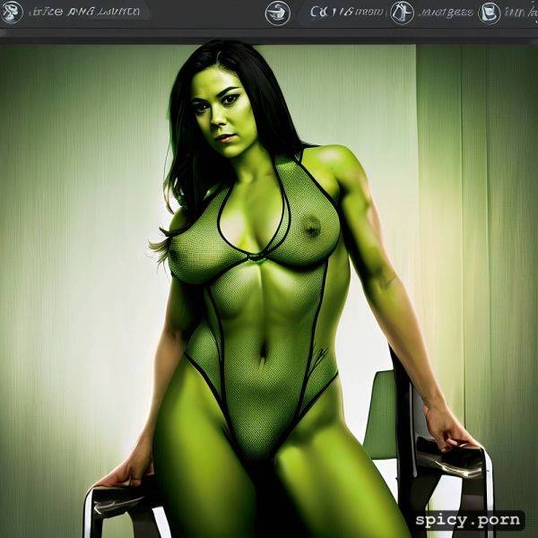 Visible nipples, 8k, torn bodystocking, highres, green tatiana maslany in courtroom as she hulk saggy breasts - spicy.porn on pornsimulated.com