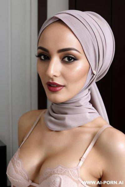 Hijabi blowjob in her bra - ai-porn.ai on pornsimulated.com