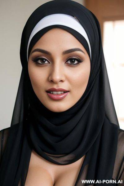 1 hijabi cumshot sexy seductive face - ai-porn.ai on pornsimulated.com