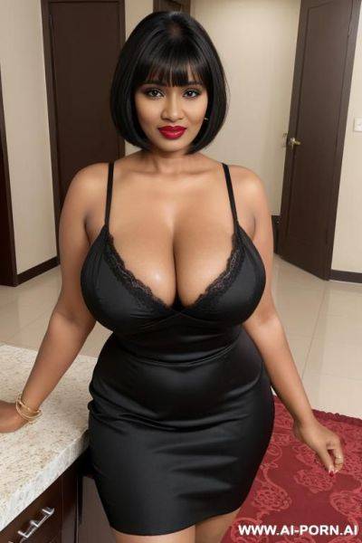 A big tits ebony, masterpiece, busty, lipstick, makeup - ai-porn.ai on pornsimulated.com