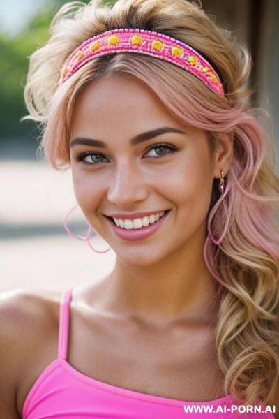 (highest quality) (visually pleasing) medium closeup, entering her tanned face, shoulder-lenght windy hair, blushing, pretty grin, canadian, various hairstyles, stepsister, tough look, - ai-porn.ai - Canada on pornsimulated.com