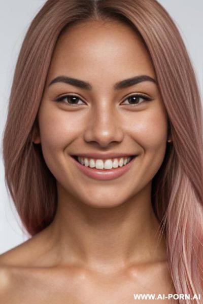 (highest quality) (visually pleasing) medium closeup, entering her tanned face, shoulder-lenght hair, pretty grin, canadian, various hairstyles, stepsister, tough look, - ai-porn.ai - Canada on pornsimulated.com