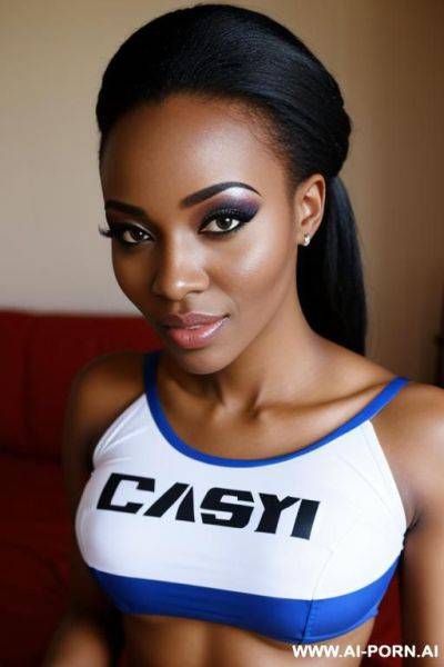 African, sexy, cheerleader, facial - ai-porn.ai on pornsimulated.com