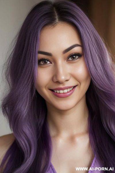 (highest quality) (visually pleasing) medium closeup, purple eyes, purple pupils, flowing hair, russian, various hairstyles, cheerful wife, heroic look, - ai-porn.ai - Russia on pornsimulated.com