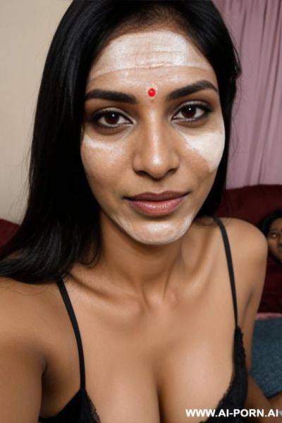 Threesome with cum on face indian woman 1 old - ai-porn.ai - India on pornsimulated.com