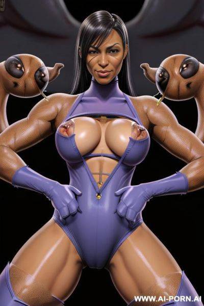 (((cartoon))) super hero, black, totally naked, covered with cum ((((gigantic mons pussy)))) ((((most tightest cleft)))) ((((gigantic cameltoe)))) - ai-porn.ai on pornsimulated.com