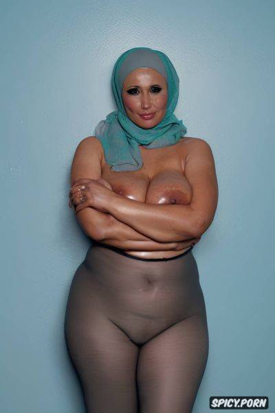 Solid pastel colors background, hyper realistic skin, curvy milf in her late forties - spicy.porn on pornsimulated.com