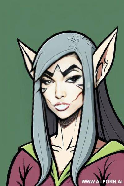 (((cartoon comics art))), ((high fantasy)), pointy elven ears - ai-porn.ai on pornsimulated.com