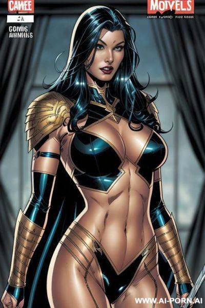 (((comics art))), ((high fantasy)), tall, fit amazon woman, - ai-porn.ai on pornsimulated.com