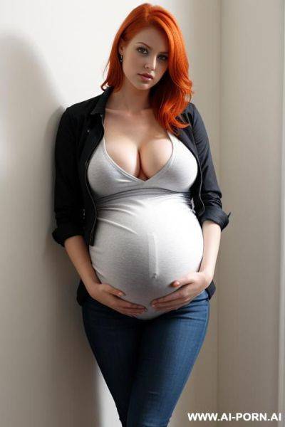 Teen, ginger, pregnant, clothed - ai-porn.ai on pornsimulated.com