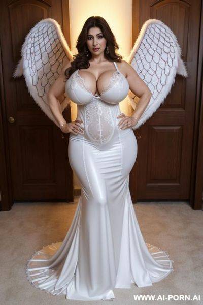 Massive tits, massive ass, big hips, big waist, more big boobs, beautiful woman, more big hips, full body picture, more thick, more big ass, mature woman - ai-porn.ai on pornsimulated.com