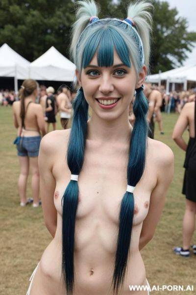 Slutty white woman at a music festival, fully nude - ai-porn.ai on pornsimulated.com