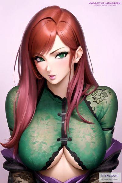 Single Girl, Purple Hair, Redhead, Green Eyes, Pixie, Japanese,... - imake.porn - Japan on pornsimulated.com