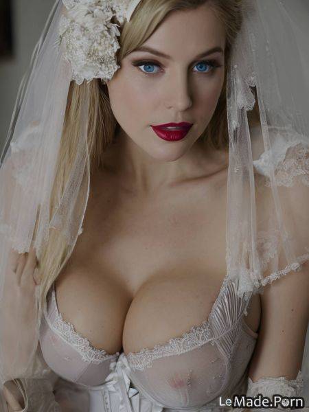 Victorian open mouth wedding topless partially nude slutty woman AI porn - made.porn on pornsimulated.com