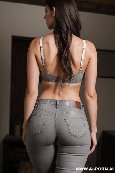 Tight hard ass perfect grey jeans low rise back dimple jeans sexy wet dirty - ai-porn.ai on pornsimulated.com